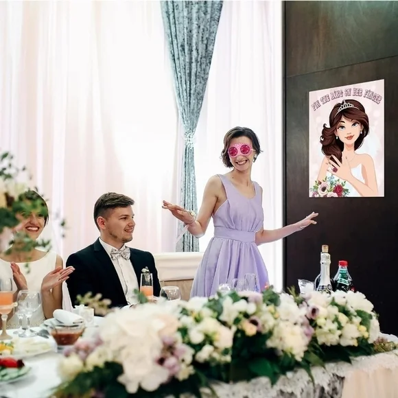 Bridal Shower Hen Party Bachelorette Party Girls Game Bride To Be Pin Game Party - Picture 4 of 7